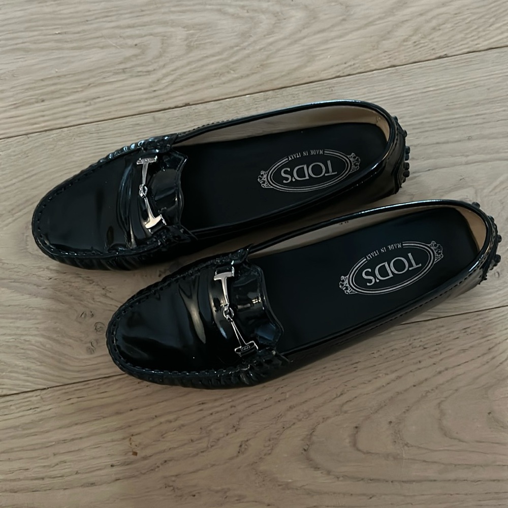Tod’s Patent Leather Driving Moccasin
